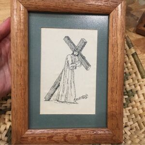 JOE BENJAMIN CHRISTIAN ART. Jesus Christ Crucifix drawing